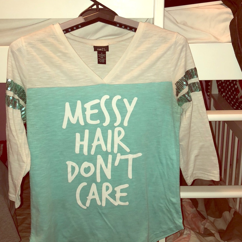 Minty white T-shirt